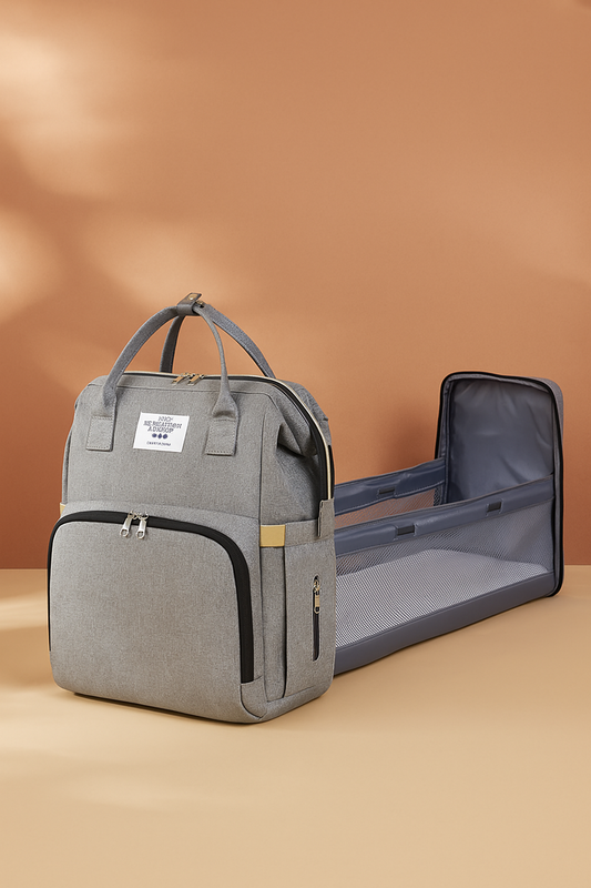 Mommy Bag – Portable Folding Crib & Large-Capacity Travel Backpack