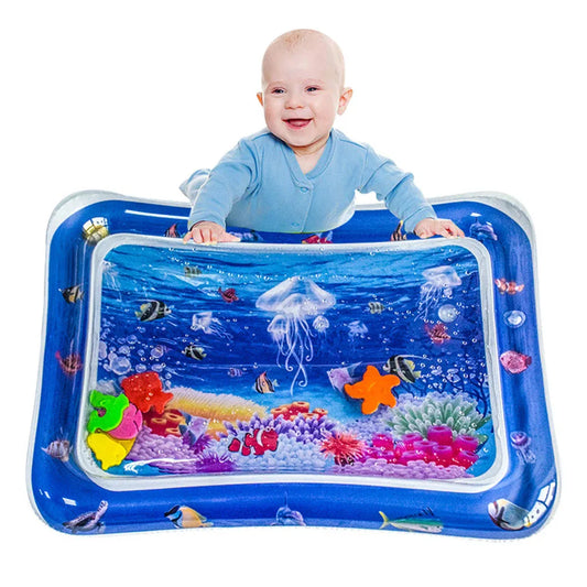 Inflatable Baby Water Play Mat – Jellyfish Toddler Activity Pad
